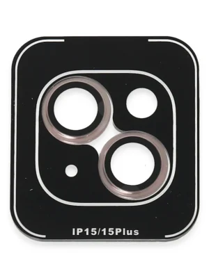 Joko iPhone 15 PVD Metal Kamera Lens - Pembe