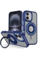 Joko iPhone 16 Banza Magsafe Standlı Kapak - Lacivert