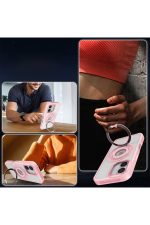 Joko iPhone 16 Banza Magsafe Standlı Kapak - Pembe - Görsel 3