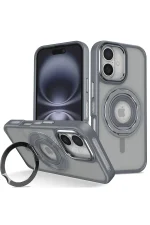 Joko iPhone 16 Banza Magsafe Standlı Kapak - Titan Gri
