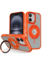 Joko iPhone 16 Banza Magsafe Standlı Kapak - Turuncu