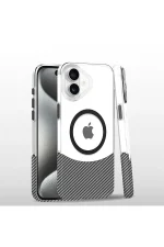 Joko iPhone 16 Carbon Puzzle Magsafe Kapak - Beyaz