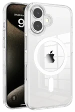 Joko iPhone 16 Gleam PC Sert Magsafe Kılıf - Şeffaf