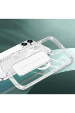 Joko iPhone 16 Kılıf Alfa Magsafe Standlı Kapak - Şeffaf - Görsel 2