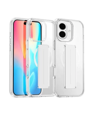 Joko iPhone 16 Kılıf Alfa Magsafe Standlı Kapak - Şeffaf