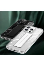 Joko iPhone 16 Kılıf Alfa Magsafe Standlı Kapak - Siyah - Görsel 3