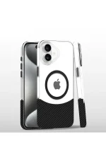 Joko iPhone 16 Plus Carbon Puzzle Magsafe Kapak - Siyah-2