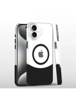 Joko iPhone 16 Plus Carbon Puzzle Magsafe Kapak - Siyah