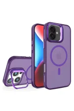Joko iPhone 16 Plus Flet Lens Magsafe Kapak - Derin Mor