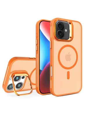 Joko iPhone 16 Plus Flet Lens Magsafe Kapak - Turuncu