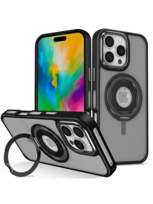 Joko iPhone 16 Pro Banza Magsafe Standlı Kapak - Siyah