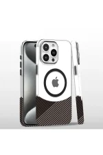 Joko iPhone 16 Pro Carbon Puzzle Magsafe Kapak - Gri
