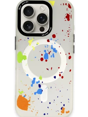 Joko iPhone 16 Pro Colorful Magsafe Kapak - Şeffaf