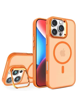 Joko iPhone 16 Pro Flet Lens Magsafe Kapak - Turuncu