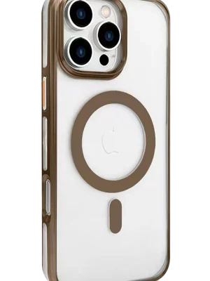 Joko iPhone 16 Pro Gleam PC Sert Magsafe Kılıf - Kahverengi