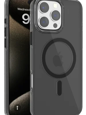 Joko iPhone 16 Pro Gleam PC Sert Magsafe Kılıf - Siyah