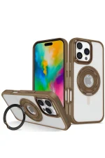 Joko iPhone 16 Pro Max Banza Magsafe Standlı Kapak - Kahverengi