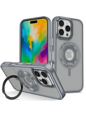 Joko iPhone 16 Pro Max Banza Magsafe Standlı Kapak - Titan Gri
