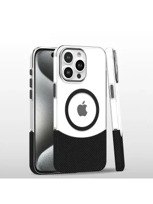 Joko iPhone 16 Pro Max Carbon Puzzle Magsafe Kapak - Siyah