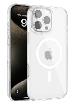 Joko iPhone 16 Pro Max Gleam PC Sert Magsafe Kılıf - Şeffaf