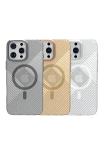 Joko iPhone 16 Pro Max Stella PC Sert Magsafe Kılıf - Gold - Görsel 3