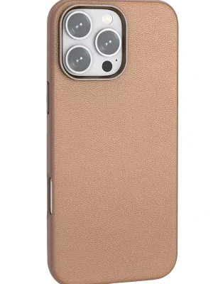 Joko iPhone 16 Pro Wonder Deri Magsafe Kapak - Bronz