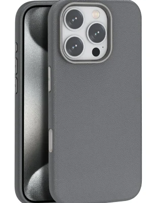 Joko iPhone 16 Pro Wonder Deri Magsafe Kapak - Titan Gri