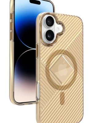 Joko iPhone 16 Stella PC Sert Magsafe Kılıf - Gold