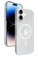 Joko iPhone 16 Stella PC Sert Magsafe Kılıf - Şeffaf