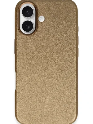 Joko iPhone 16 Wonder Deri Magsafe Kapak - Bronz