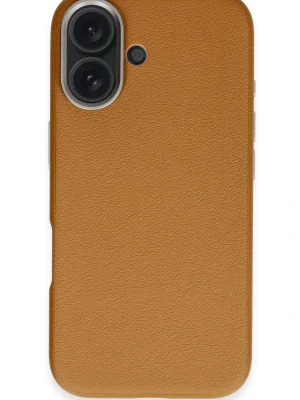 Joko iPhone 16 Wonder Deri Magsafe Kapak - Kahverengi