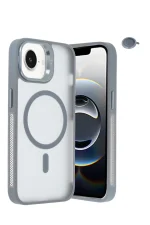 Joko iPhone 16E Flet Lens Magsafe Kapak - Gri - Görsel 2