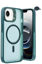 Joko iPhone 16E Flet Lens Magsafe Kapak - Koyu Yeşil - Görsel 2