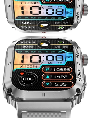 Joko OD3 2.1 inç IPS Ekran IP68 Su Geçirmez Konuşma ve NFC Özellikli Akıllı Saat - Gümüş