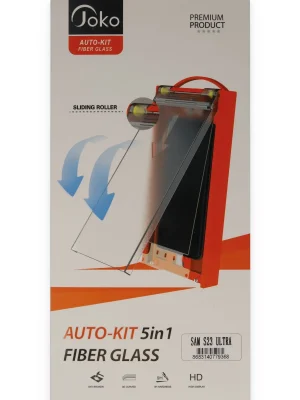 Joko Samsung Galaxy S23 Ultra AutoKit 5in1 Fiber Hayalet Cam Ekran Koruyucu