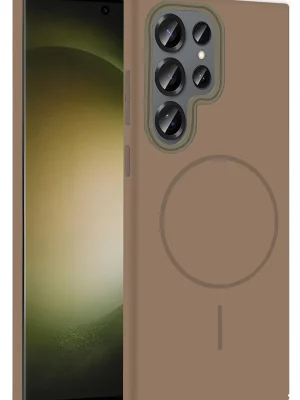 Joko Samsung Galaxy S23 Ultra Broş Magsafe Kapak - Çöl Titanyum
