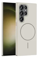 Joko Samsung Galaxy S23 Ultra Broş Magsafe Kapak - Krem