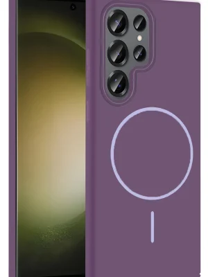 Joko Samsung Galaxy S23 Ultra Broş Magsafe Kapak - Mor