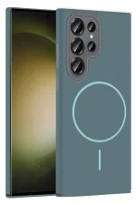 Joko Samsung Galaxy S23 Ultra Broş Magsafe Kapak - Turkuaz