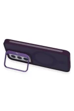 Joko Samsung Galaxy S24 Flet Lens Magsafe Kapak - Derin Mor - Görsel 2