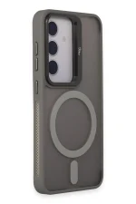 Joko Samsung Galaxy S24 Flet Lens Magsafe Kapak - Gri - Görsel 2