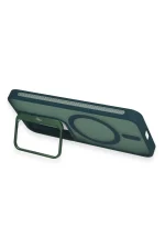 Joko Samsung Galaxy S24 Flet Lens Magsafe Kapak - Koyu Yeşil - Görsel 2