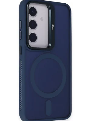 Joko Samsung Galaxy S24 Flet Lens Magsafe Kapak - Lacivert