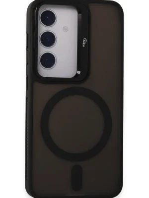 Joko Samsung Galaxy S24 Flet Lens Magsafe Kapak - Siyah