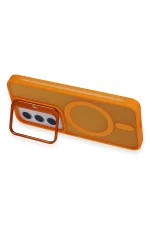 Joko Samsung Galaxy S24 Plus Flet Lens Magsafe Kapak - Turuncu - Görsel 2