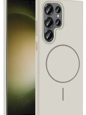 Joko Samsung Galaxy S24 Ultra Broş Magsafe Kapak - Krem