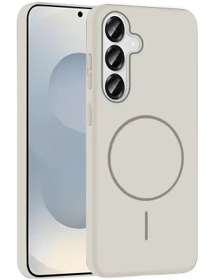 Joko Samsung Galaxy S25 Broş Magsafe Kapak - Krem