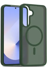 Joko Samsung Galaxy S25 Jota Magsafe Kapak - Koyu Yeşil