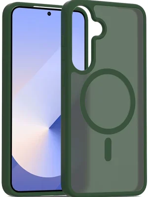 Joko Samsung Galaxy S25 Jota Magsafe Kapak - Koyu Yeşil