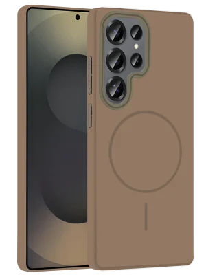 Joko Samsung Galaxy S25 Ultra Broş Magsafe Kapak - Çöl Titanyum
